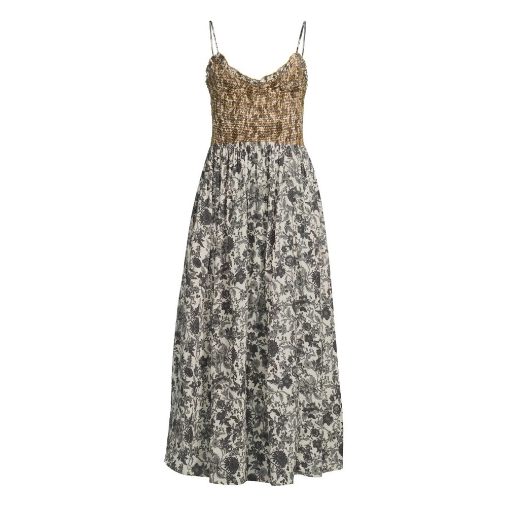 Free People Sweet Nothings Floral Dress in Tea Combo